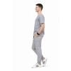 Komplet medyczny  Stretch ciemny szary roz. M